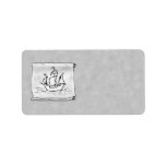 Pirate Ship. Address Label