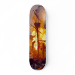 Pirate Ship Battle At Treasure Island In Vegas Skate Deck
