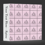 Pirate Ship Galleon. Black and Pink. binders
