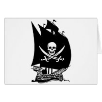 Pirate Ship Greeting Card