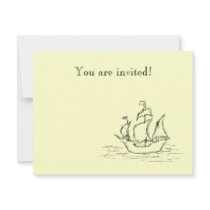 Pirate Ship Invitation