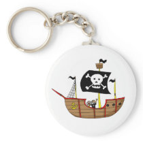 Pirate ship keychain