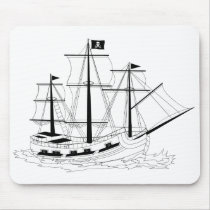 Pirate Ship Mouse Pad