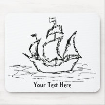 Pirate Ship. Mousepad