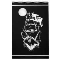 Pirate Ship on the High Seas Wall Calendars