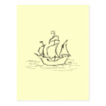 Pirate ship. post cards