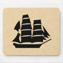 Pirate Ship. Sailing Ship. Mousepad
