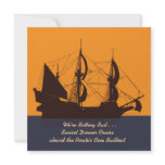 Pirate Ship Silhouette Invitation