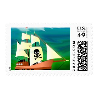 Pirate Ship Stamps