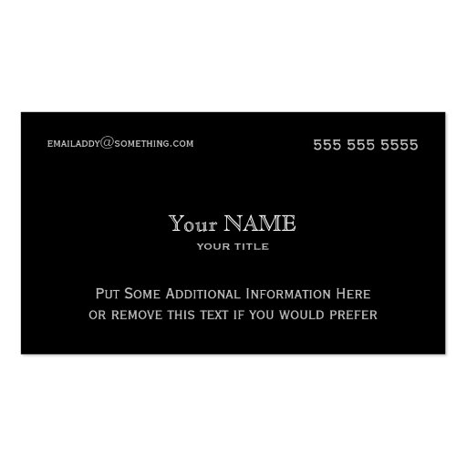 Pirate Silver Business Card Template (front side)