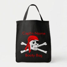 Pirate Skull and Bones Booty Bag