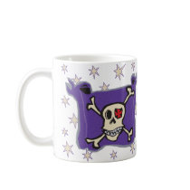 Pirate: Skull and Cross Bones Flag with Stars mugs by jomodad Pirate: Skull and Cross Bones Flag with Stars mugs