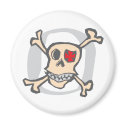 Pirate: Skull and Cross Bones magnets by jomodad Pirate: Skull and Cross Bones magnets