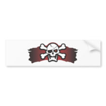 Pirate Skull And Crossbones Bumper Sticker