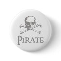 Pirate Skull and Crossbones buttons