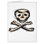 Pirate Skull and Crossbones design Greeting Card