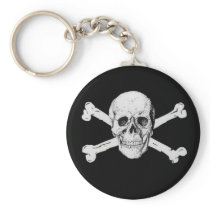 Pirate Skull and Crossbones Keychains