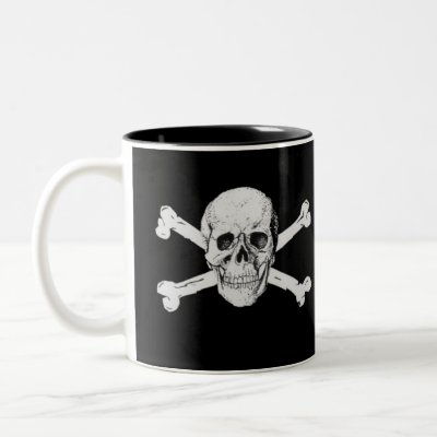 Pirate Skull and Crossbones mugs