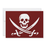 Pirate Skull and Swords,Jolly Roger Personalized Invite