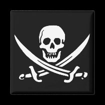 Pirate Skull and Swords magnets
