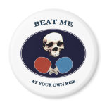 Pirate Skull Beat Me Ping Pong Magnets