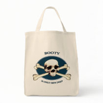 Pirate Skull Booty Skin Tote Bag