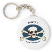 Pirate Skull Booty Skin Keychains