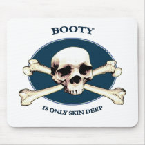 Pirate Skull Booty Skin Mousepad