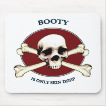 Pirate Skull Booty Skin Mousepads