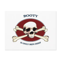 Pirate Skull Booty Skin Postcards