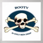 Pirate Skull Booty Skin Print