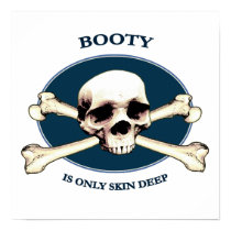 Pirate Skull Booty Skin Print