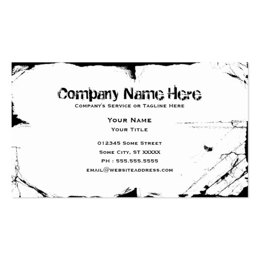 pirate skull business card template (back side)