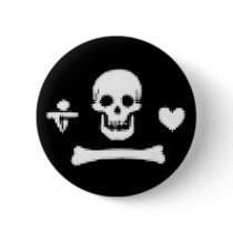 Pirate Skull buttons