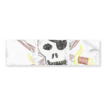 Pirate Skull by Flash Allen Bumper Stickers