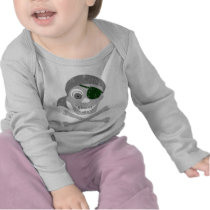 Pirate Skull & Crossbones Infant Longsleeve Shirts