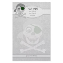 Pirate Skull & Crossbones Personalized Stationery