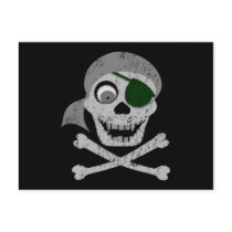 Pirate Skull & Crossbones Postcard