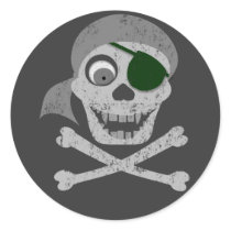 Pirate Skull & Crossbones Stickers