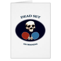 Pirate Skull Dead Ping Pong Card
