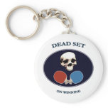 Pirate Skull Dead Ping Pong Keychains