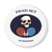 Pirate Skull Dead Ping Pong Magnets