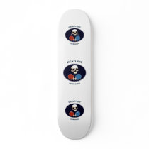 Pirate Skull Dead Ping Pong Skate Board Deck