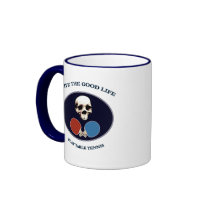 Pirate Skull Good Life Table Tennis Coffee Mug