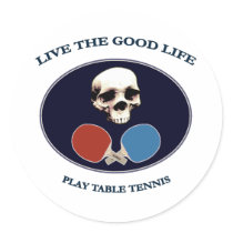 Pirate Skull Good Life Table Tennis