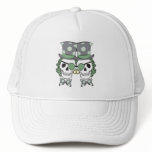 Pirate Skull Grooms Green hats