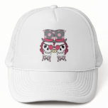 Pirate Skull Grooms Mulberry hats