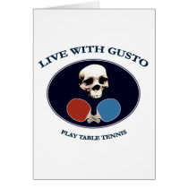 Pirate Skull Gusto Table Tennis Cards