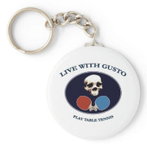 Pirate Skull Gusto Table Tennis Key Chains