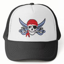 Pirate Skull Mesh Hats